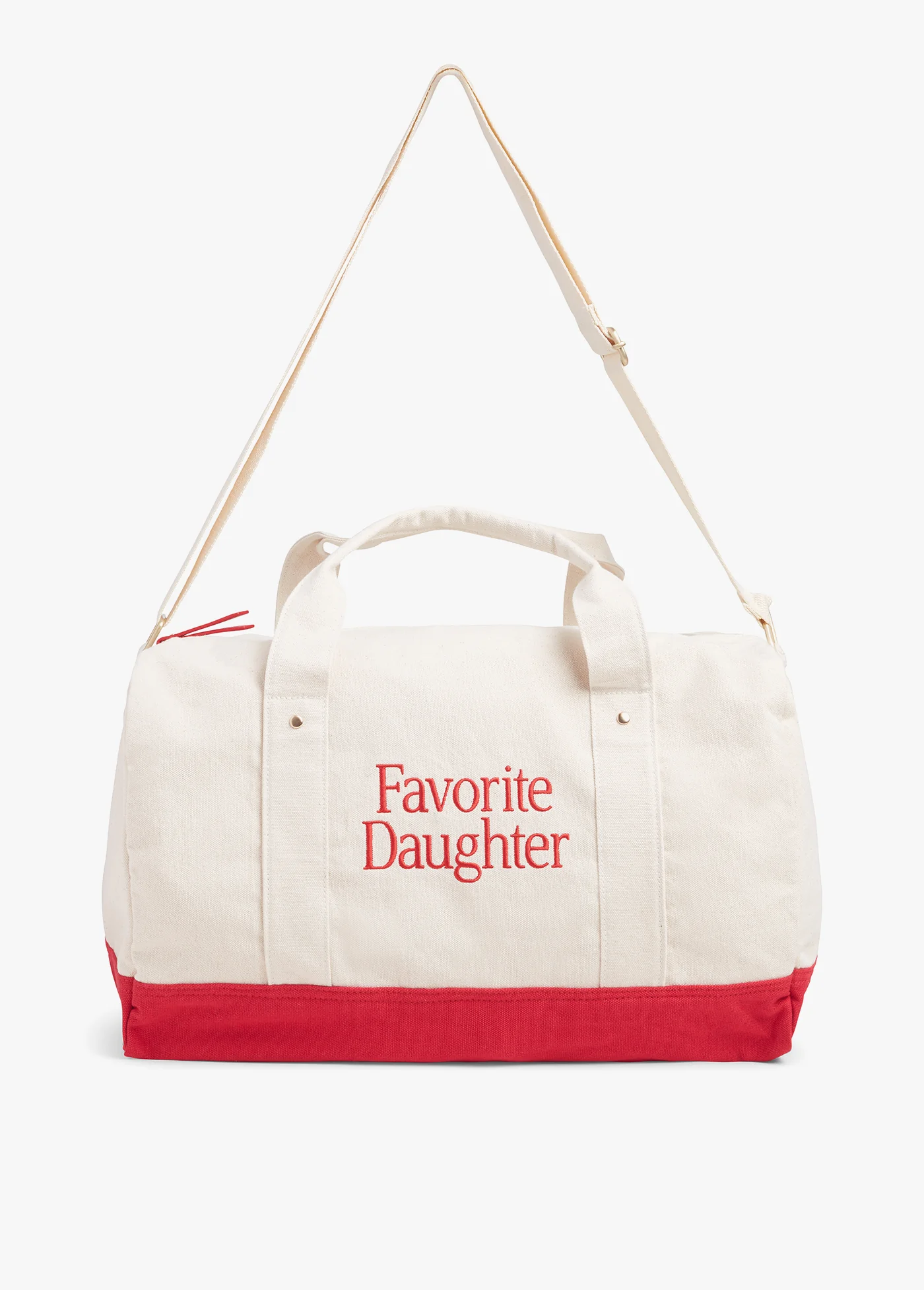 Favorite Daughter Canvas Duffle Bag - Red