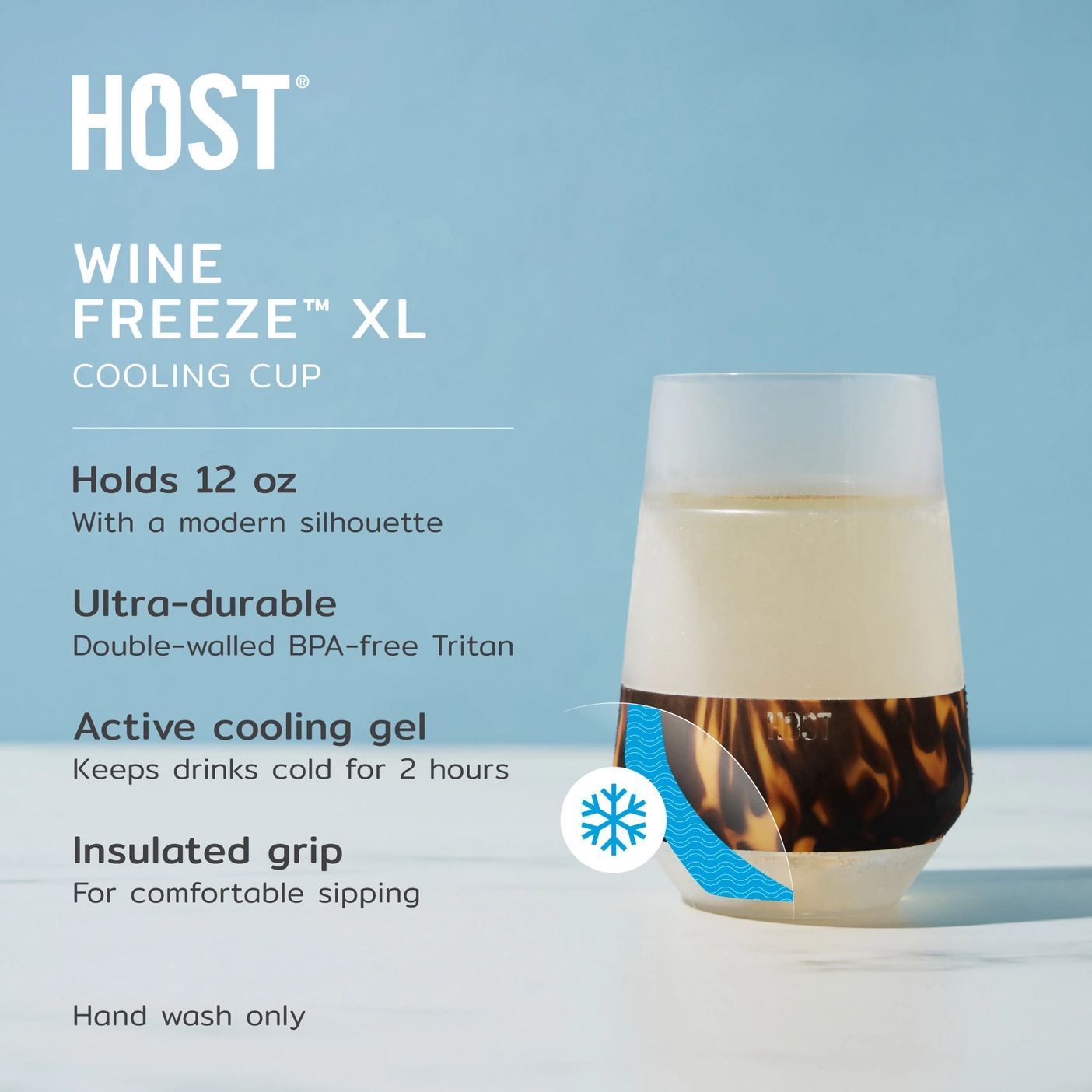 Wine Freeze Xl Cooling Cup-Tortoise
