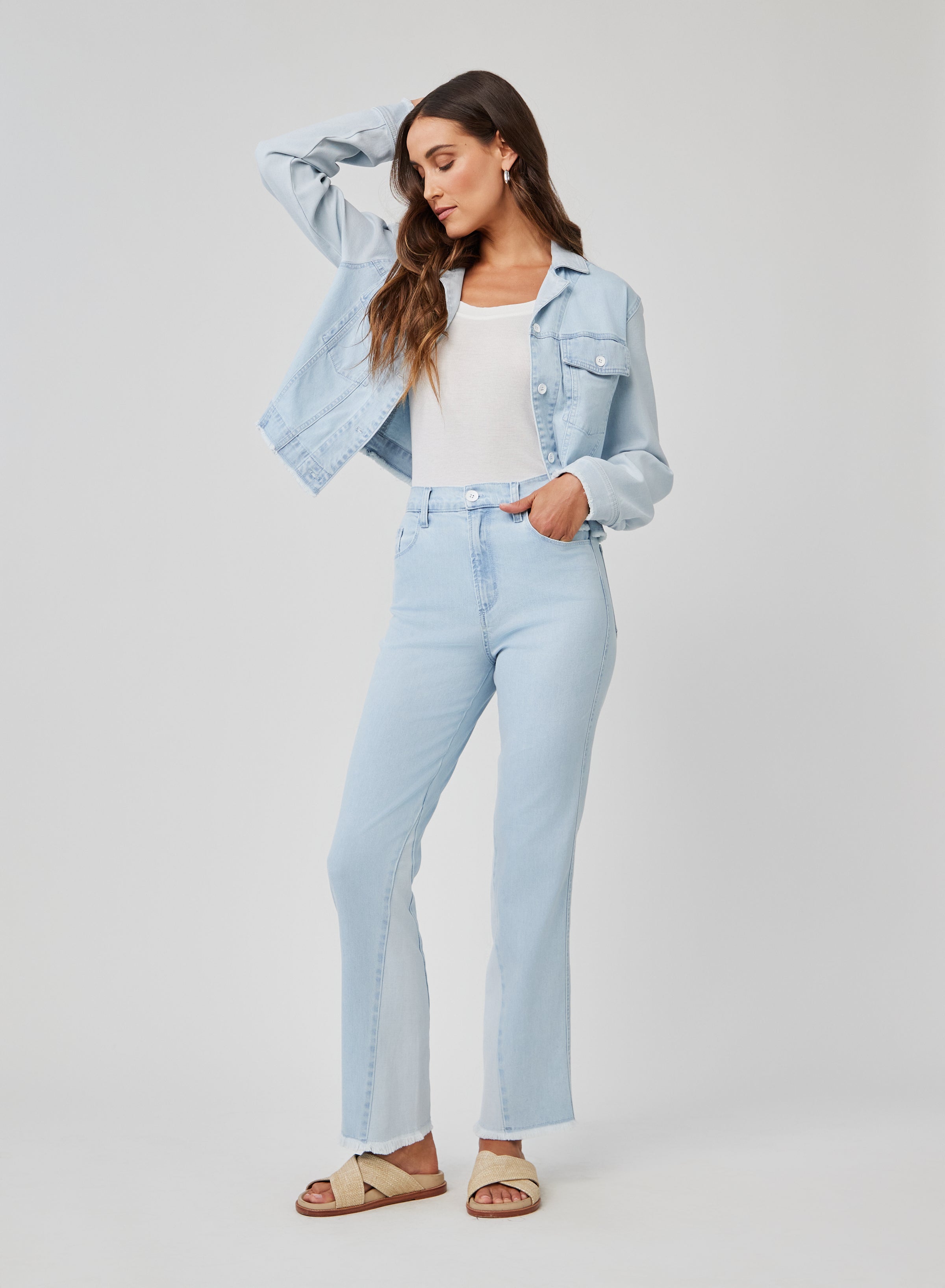 Coco Frayed Edge Denim Jacket