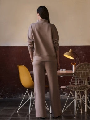 Oakdale Sweat-Taupe Marl