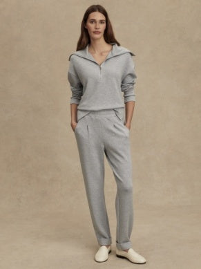 The Rolled Cuff Pant-Mid Blue Marl