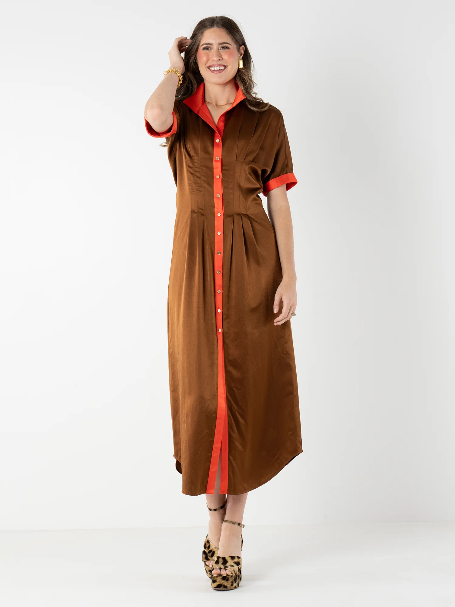 Georgia Dress- Mocha