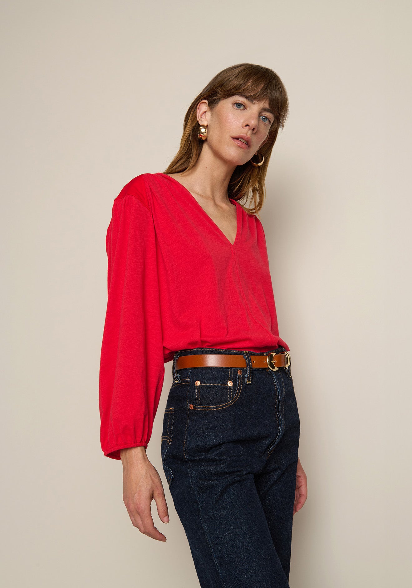 Twyla Long Sleeve-Tango