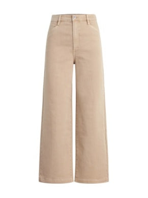The Mischa Super High Rise Wideleg Ankle-French Oak