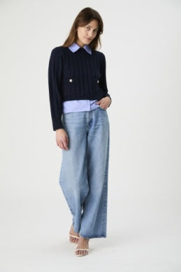 Ellie Knit Collared Pullover
