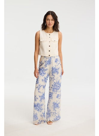 Meli Pants-Blue Floral