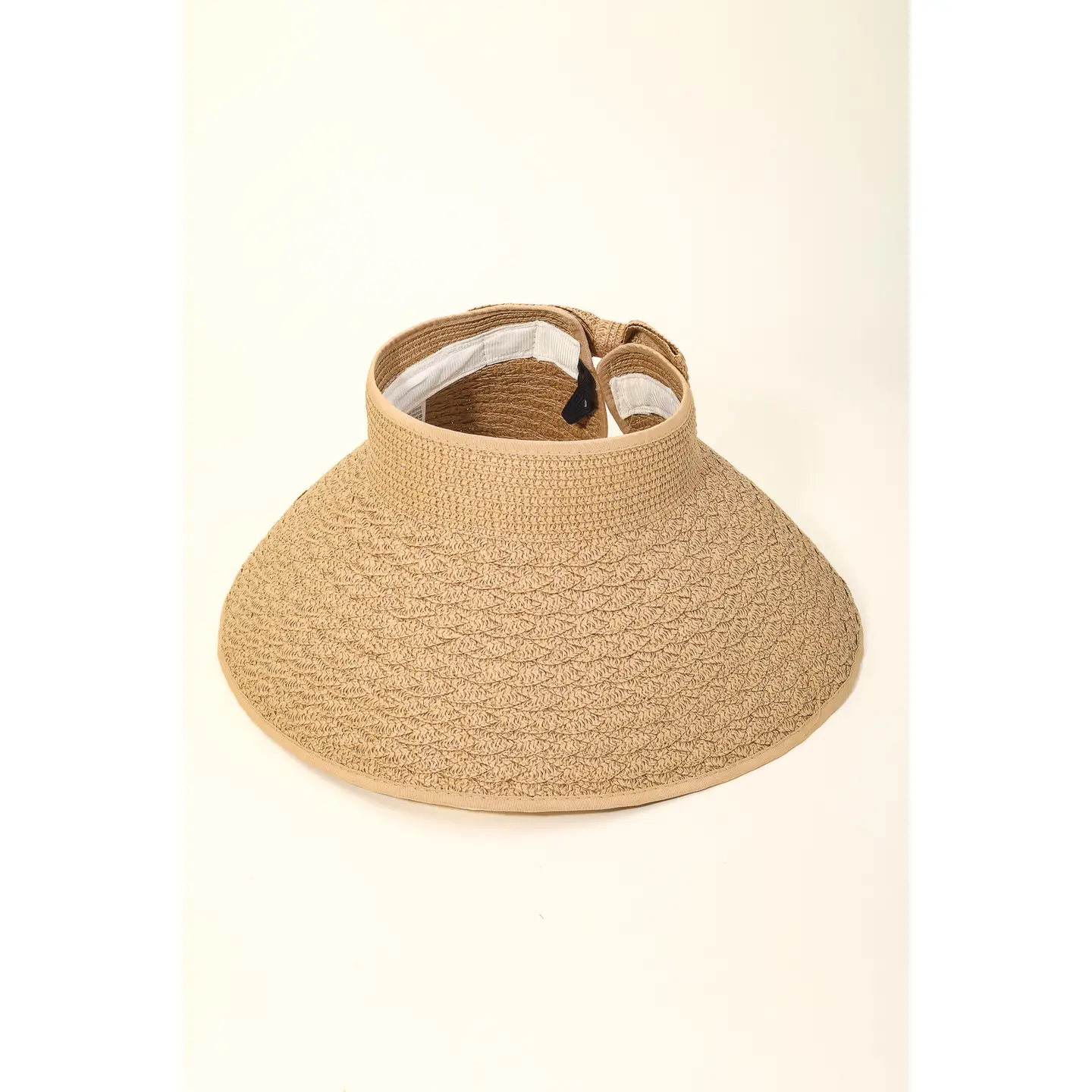 Summer Straw Visor Sun Hat-Sand