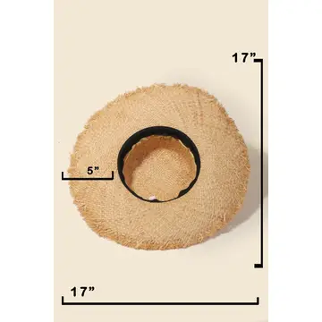 Natural Raffia Weave Sun Hat