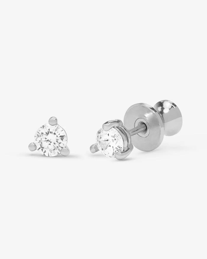 Not Your Basic 4mm Studs - Silver