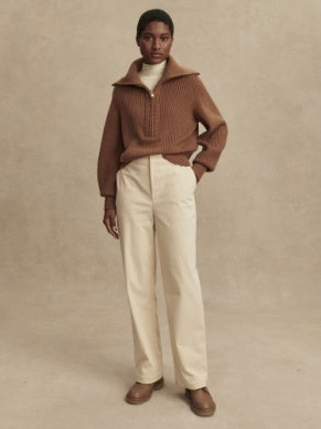 Maura Half Zip Knit Sweater