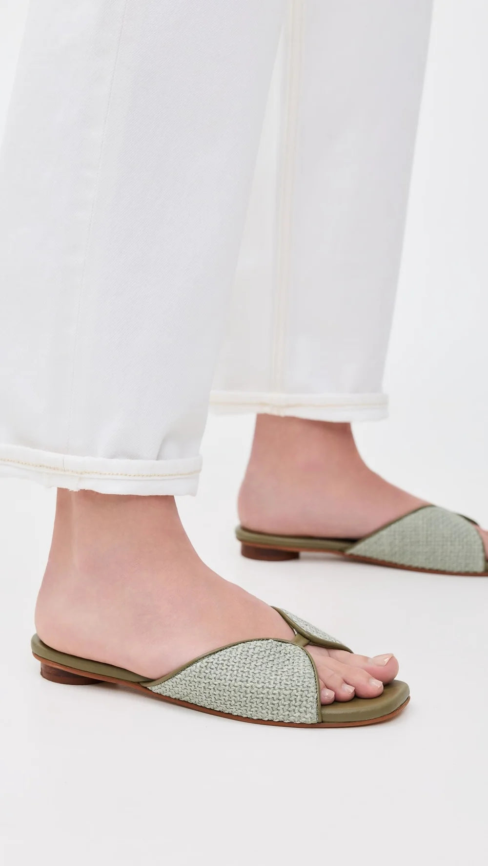 Serene Olive Sandal