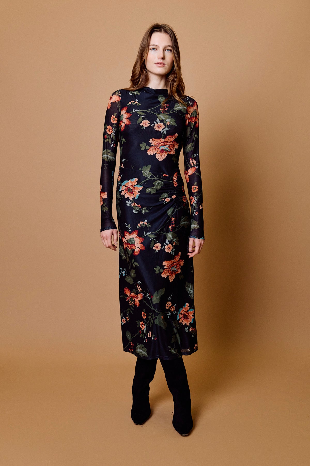 Katya Midi Dress-Chant Des Fleur