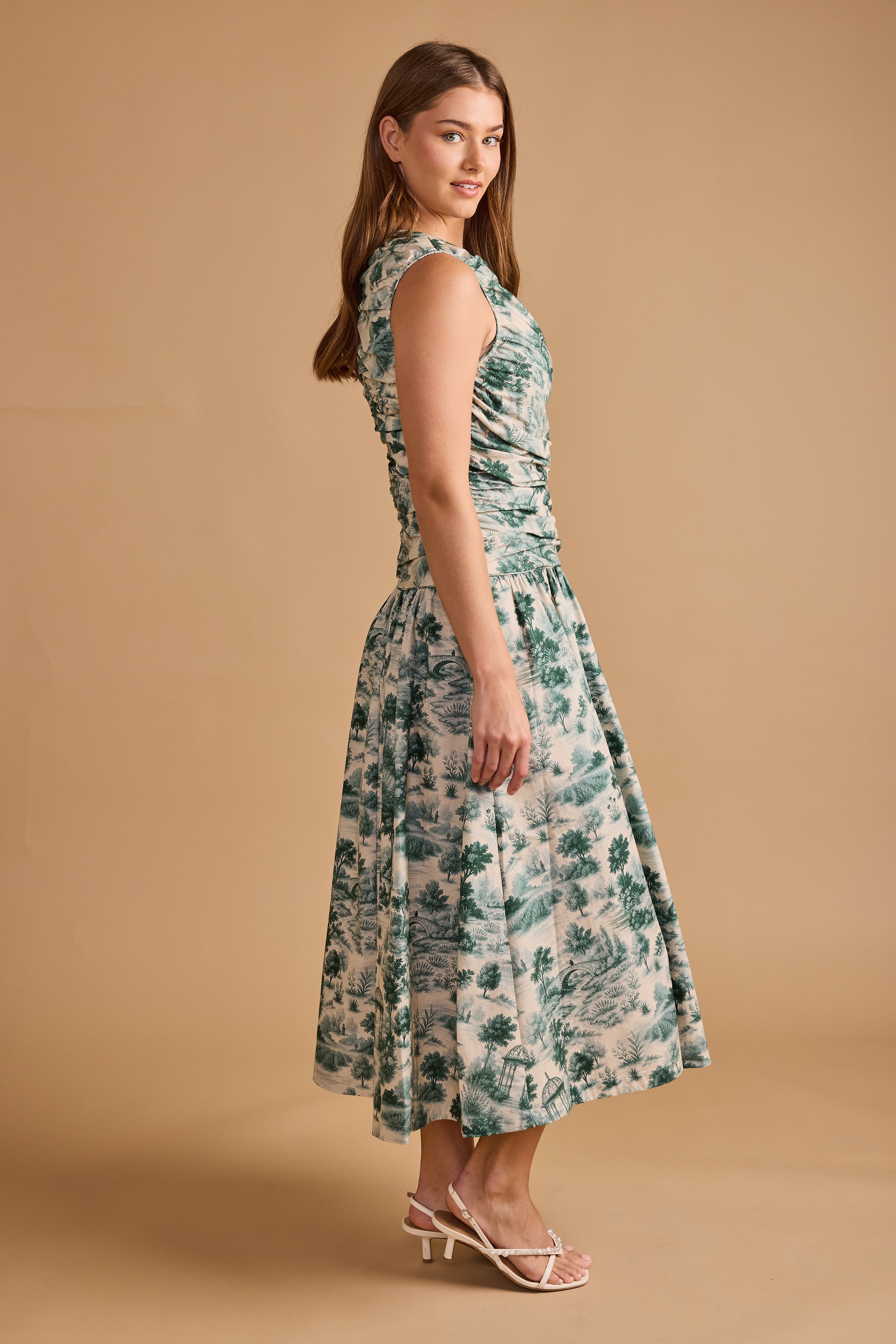 Agatha Dress-French Toile