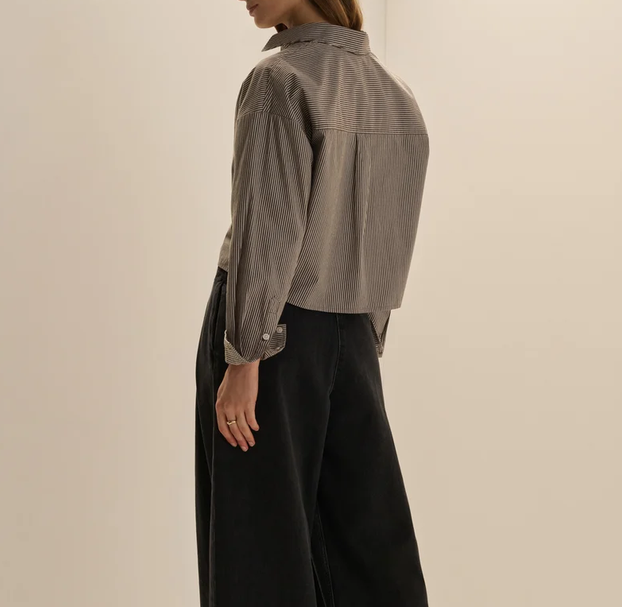 The Next Chapter Shirt-Espresso/White