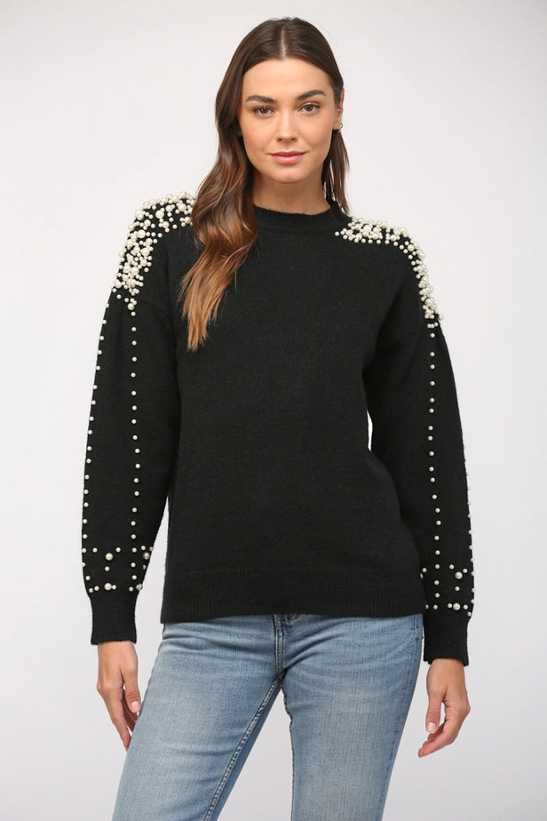 Pearl Embellished Sweater