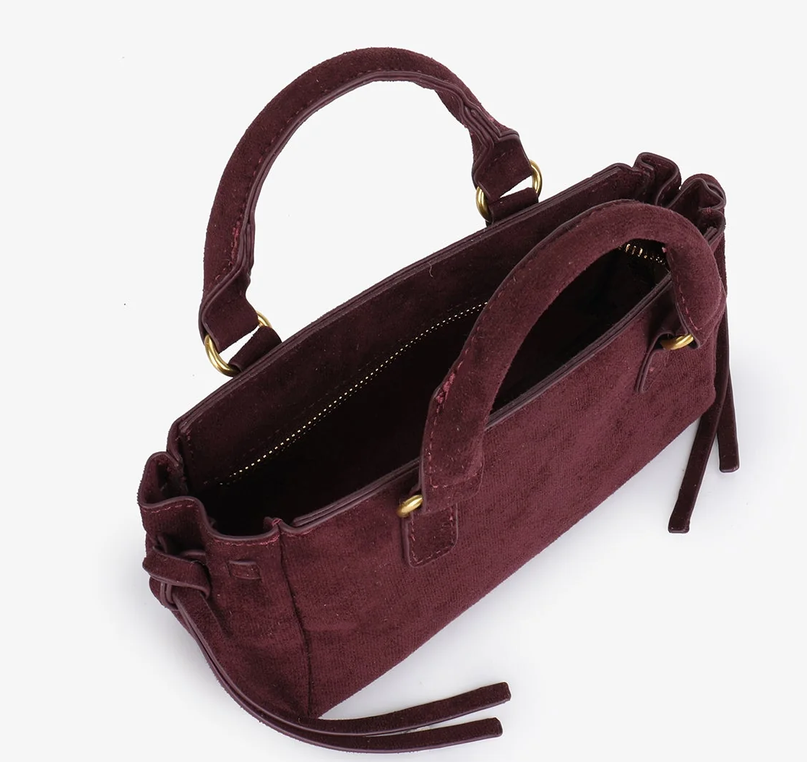 Pepper Mini Satchel-Augergine