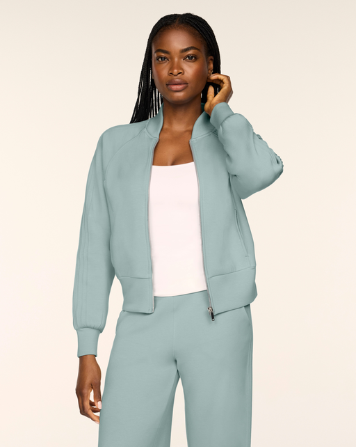 SPANX Pintuck Track Jacket-Dew
