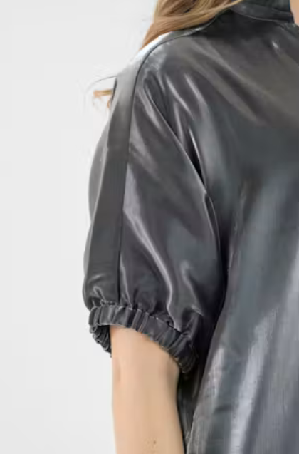 Poppy Dress- Black Metallic