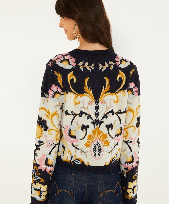 Birds Romance Knit Cardigan