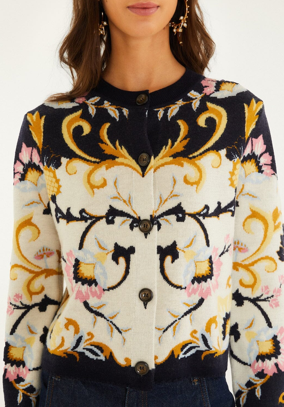 Birds Romance Knit Cardigan