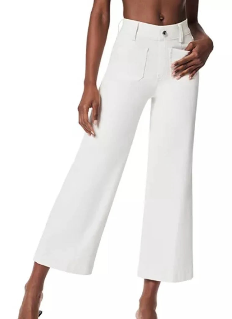 Spanxshape Cropped Wide Leg -Alabaster