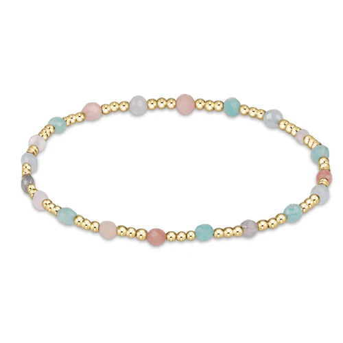 EN-Gemstone Gold Sincerity 3mm Bracelet-Hot Mess