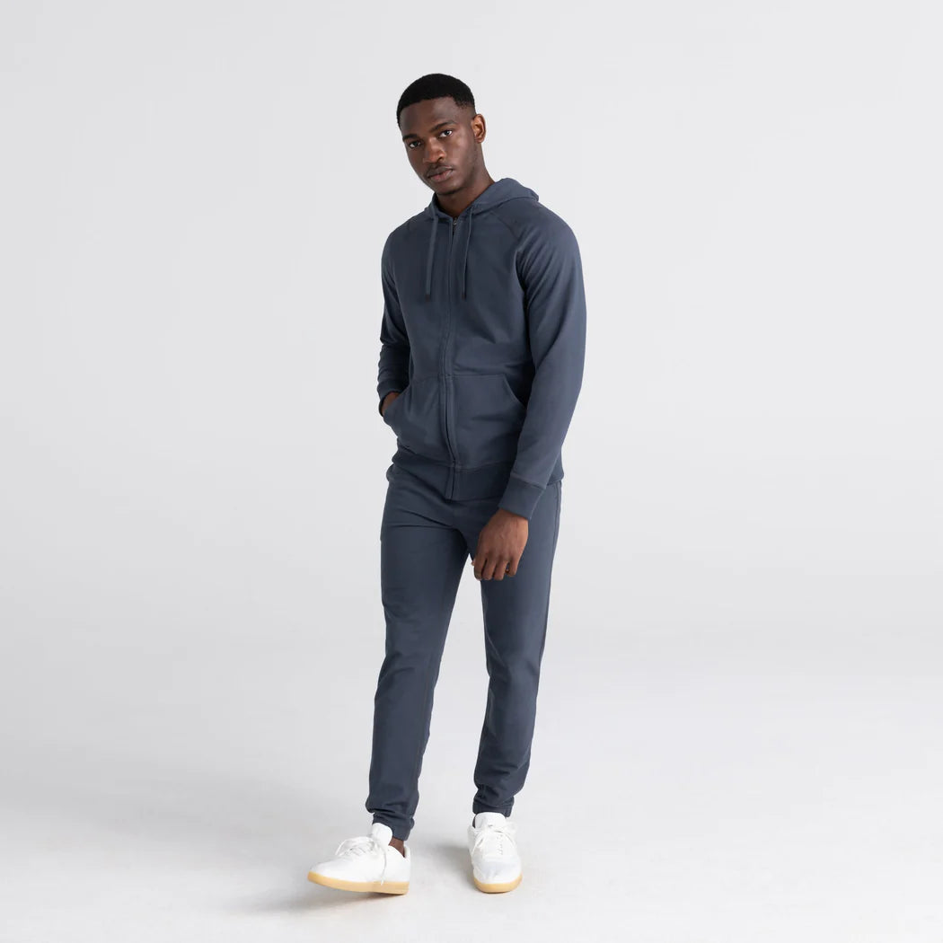 SAXX DOWN TIME FULL ZIP HOODIE - INDIA INK