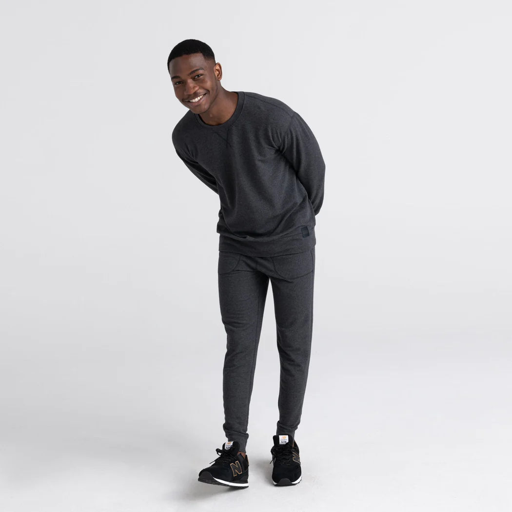 SAXX 3SIX FIVE LOUNGE PANT - BLACK HEATHER