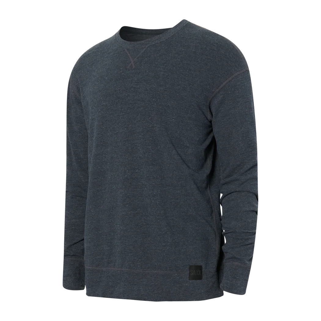 SAXX 3SIX FIVE LONG SLEEVE CREW - INK HEATHER