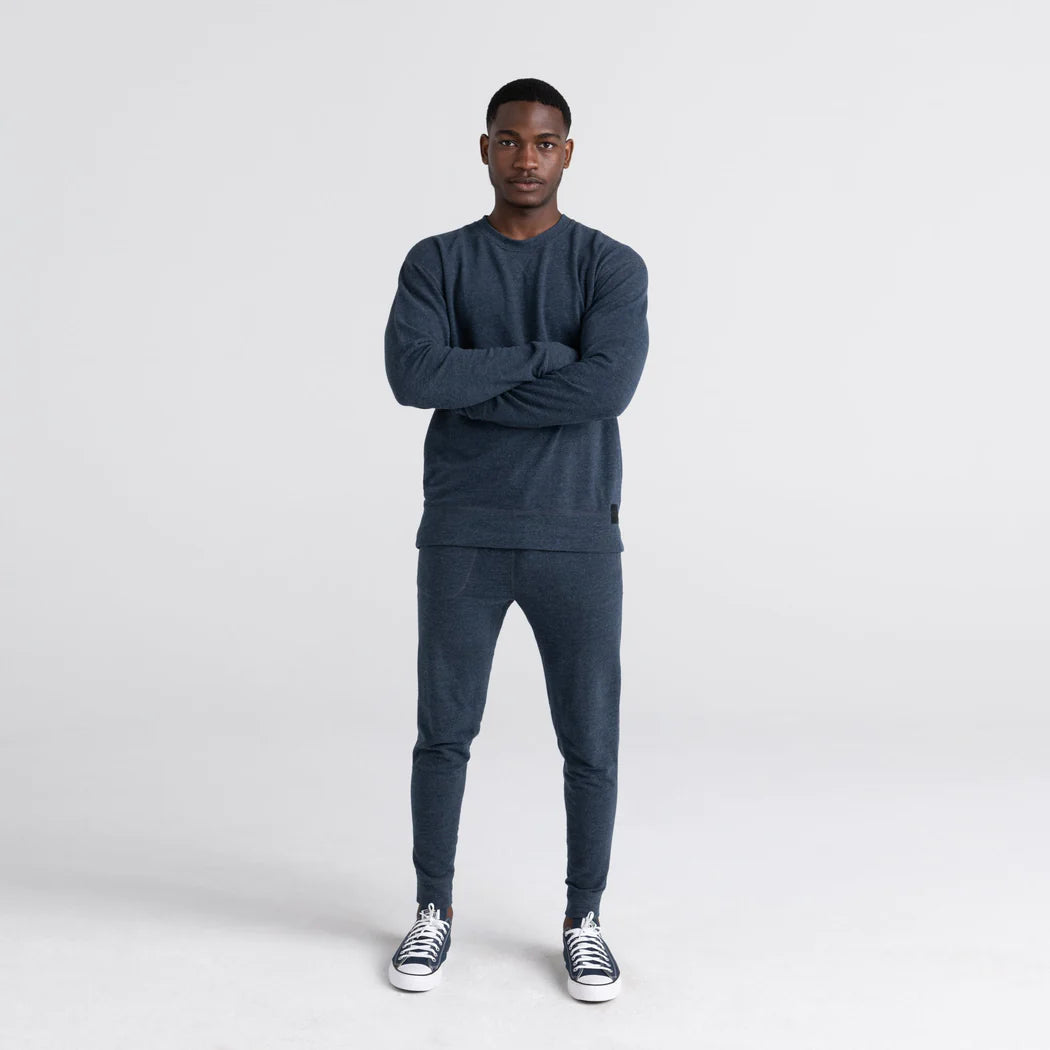 SAXX 3SIX FIVE LONG SLEEVE CREW - INK HEATHER