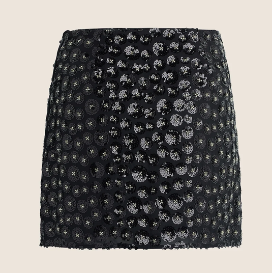 The Last Song Skirt-Black Sparkle