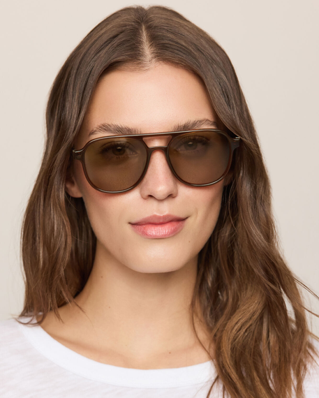 Tourist Polarized Sunglasses-Walnut Sand
