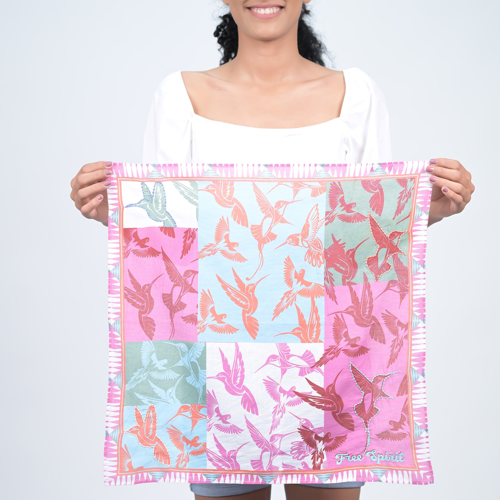 Free Spirit Bandana - Grey Pink