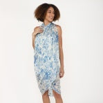 Sheer Bliss Sarong-Cobalt