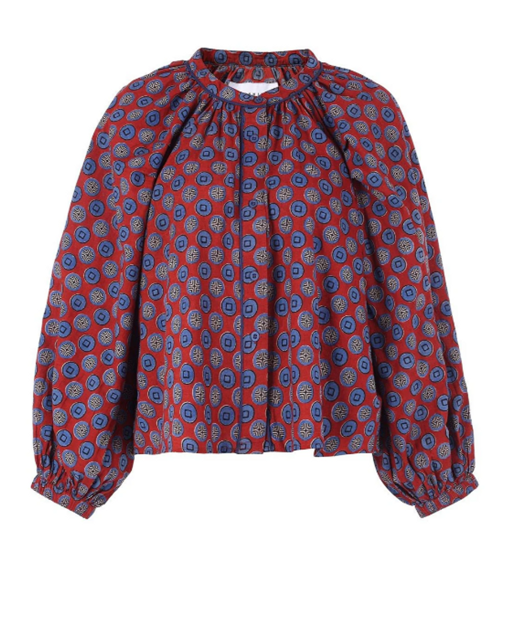 Red and Blue - The Minka Shirt