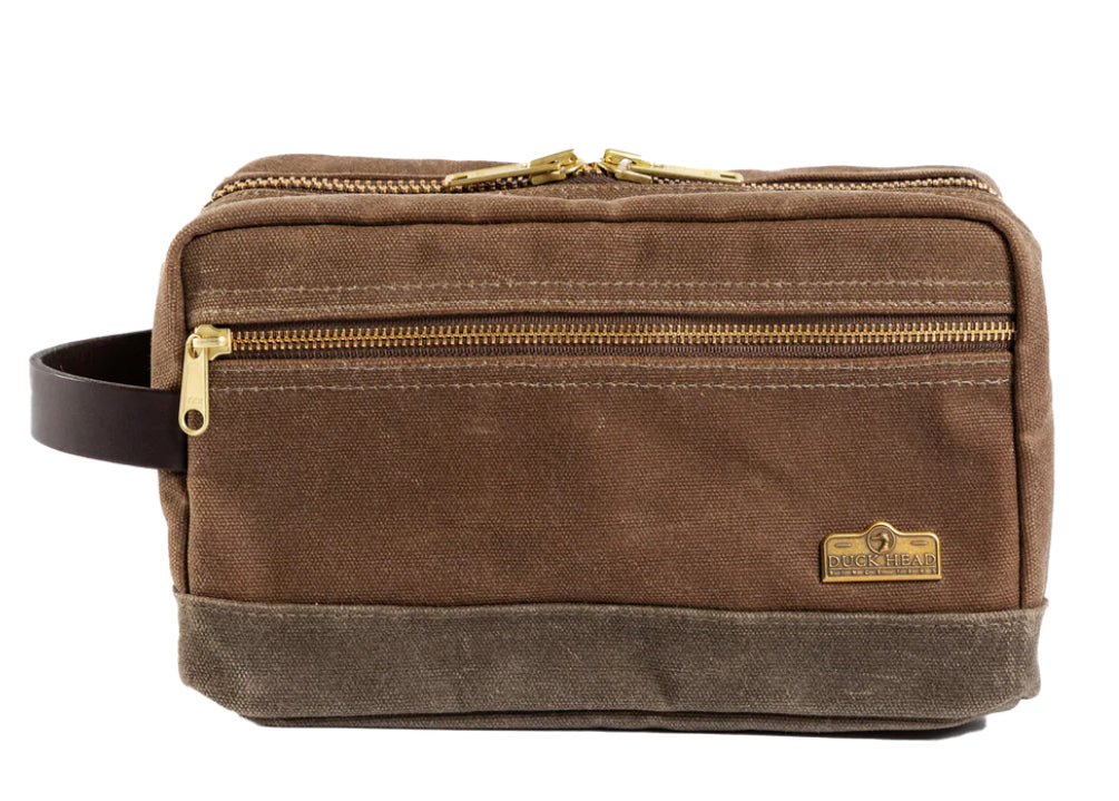 Waxed Canvas Dopp Kit - Brush Brown