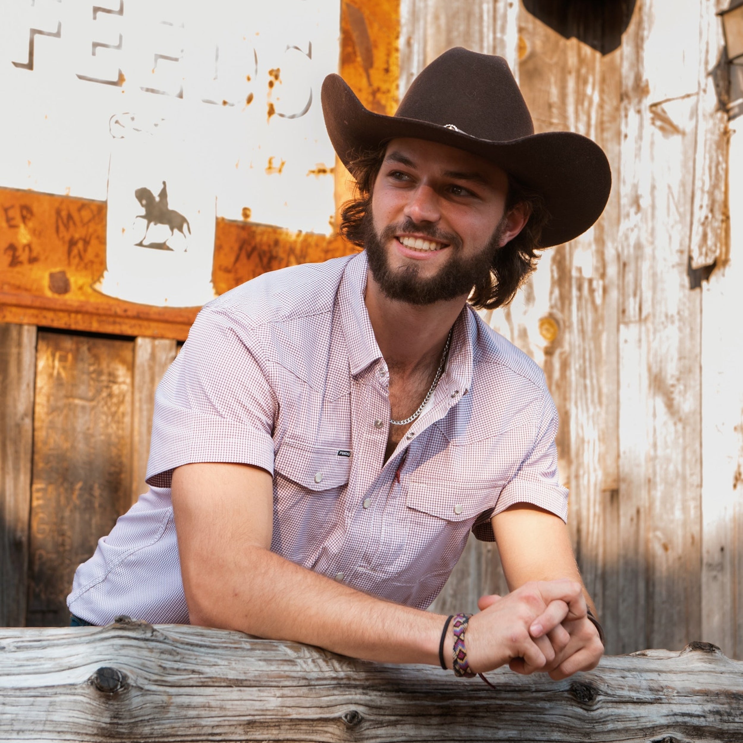 The Howdy Western Shirt - Maroon