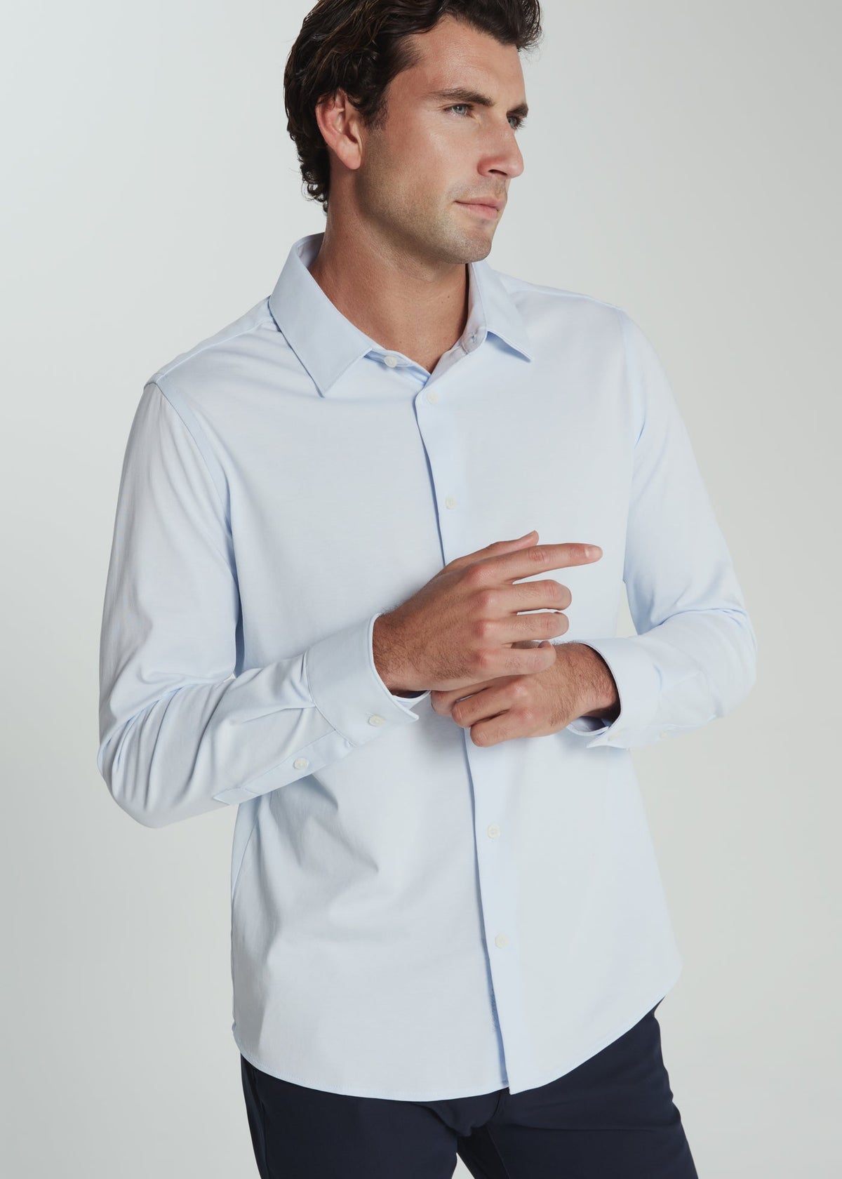 Girona Long Sleeve Shirt - Light Blue
