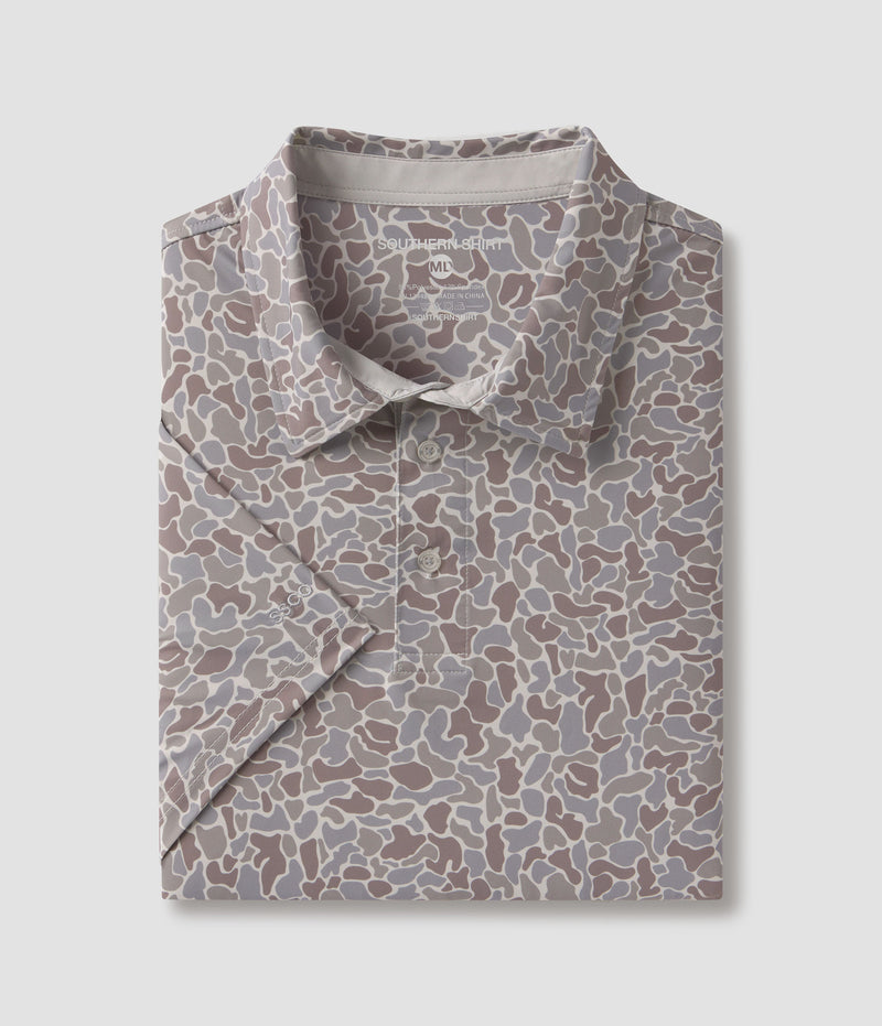 Hunters Hideaway Printed Polo - Ridgeline