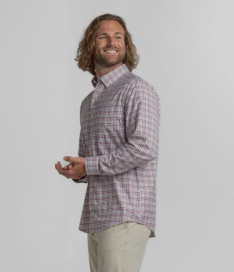 Samford Check Long Sleeve - Spice