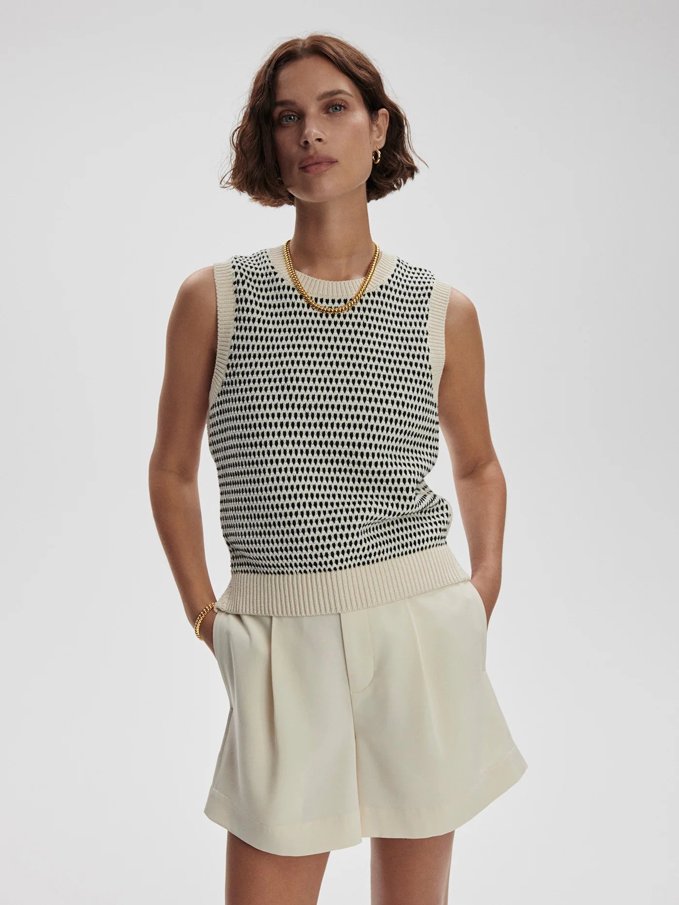 Varley Knowles Textured Knit Vest