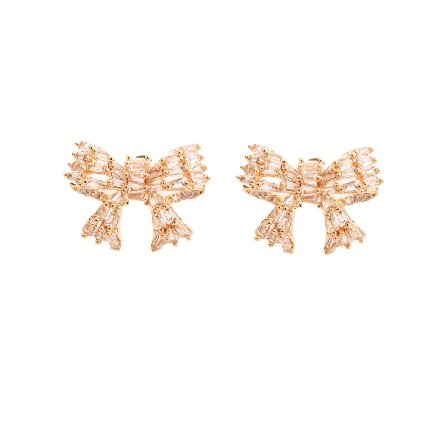Gold Mini Bow Earrings