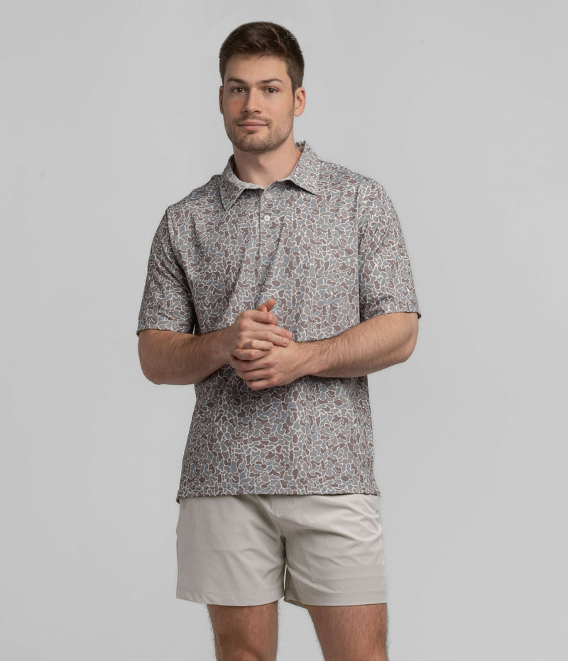 Hunters Hideaway Printed Polo - Ridgeline