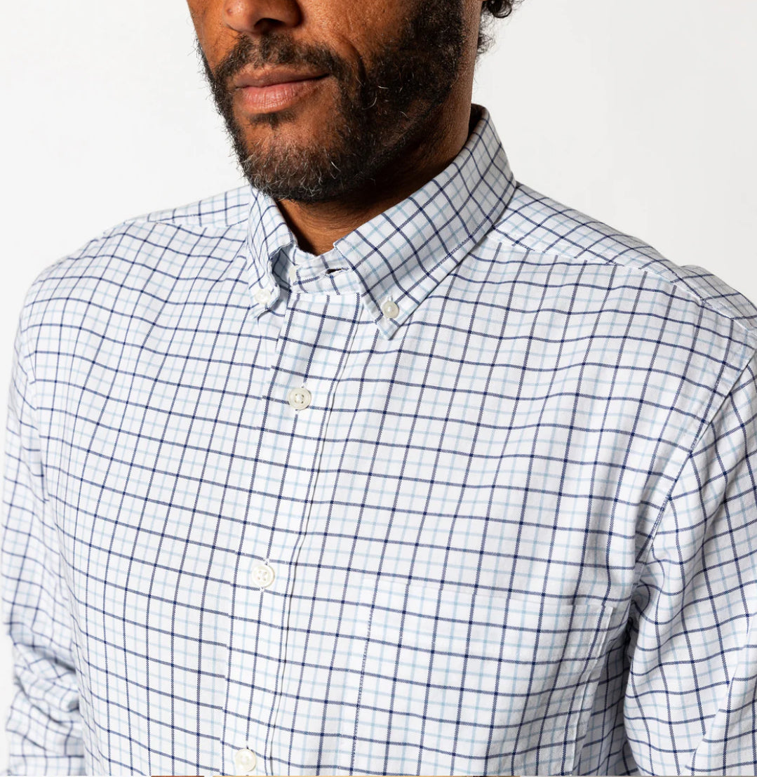 Cotton Oxford Sport Shirt - Glacier Blue