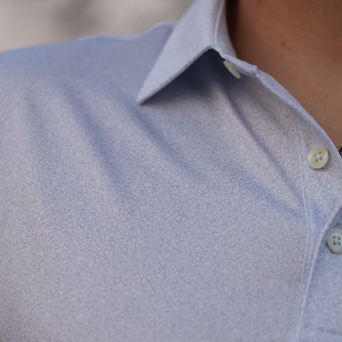 Cowboy Hat Polo - Light Blue