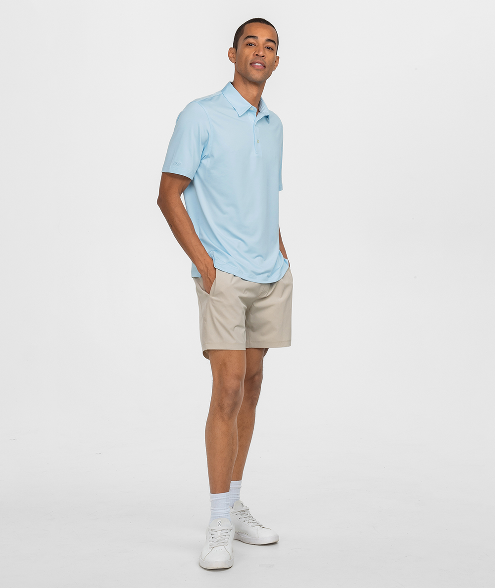 Grayton Heather Polo - Skyway