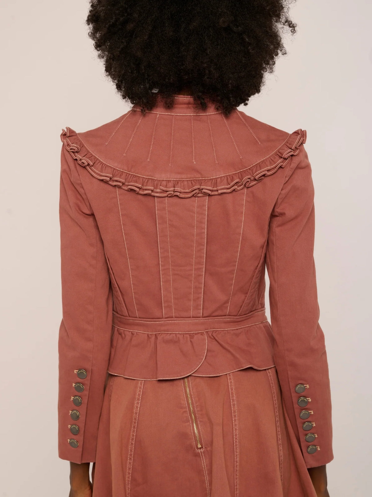 Isabella Jacket-Copper Brown/Mauve