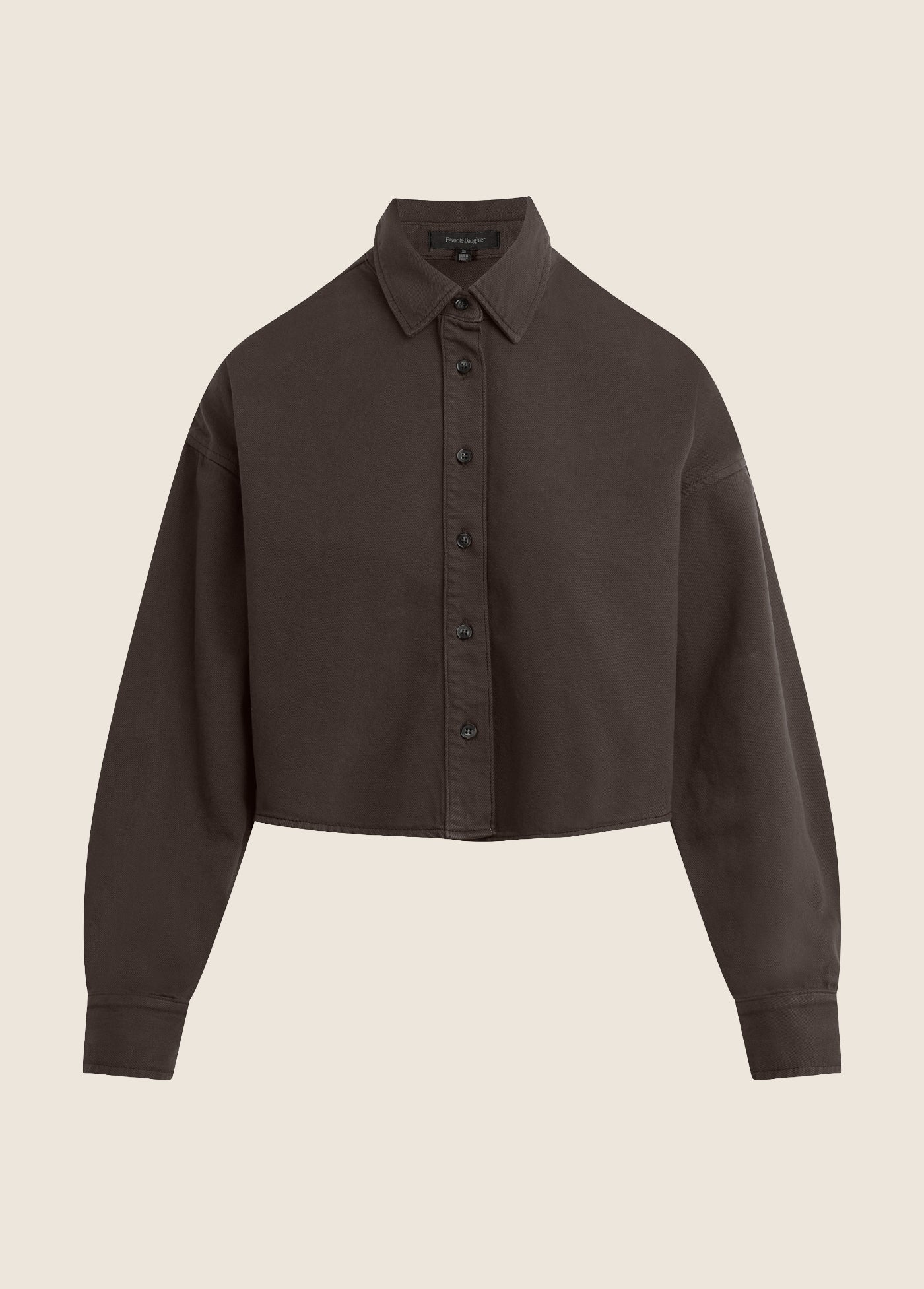 The Crop Ex Boyfriend Shirt - Esperesso