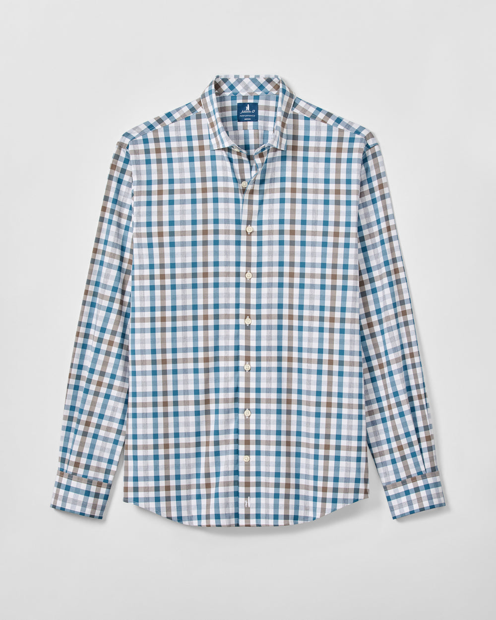 Cay Exploded Gingham Everyday Button Down - White