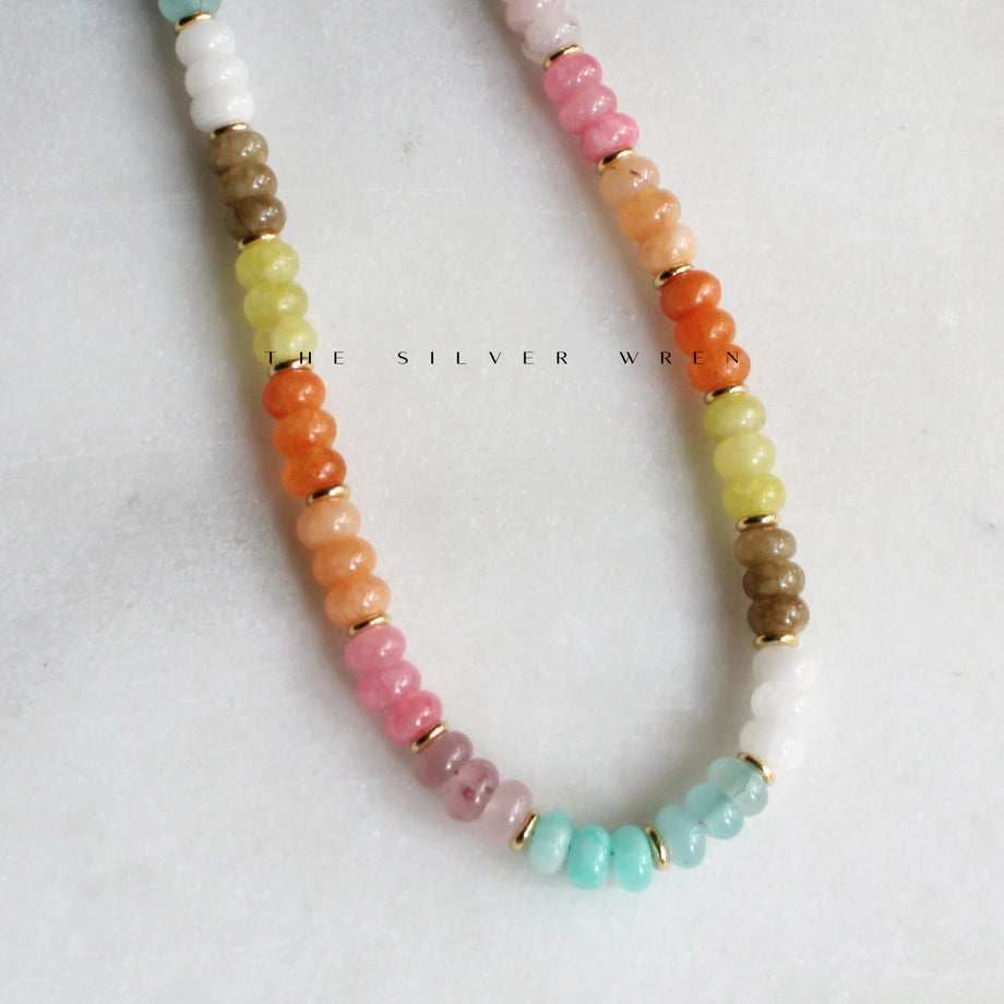 Candy Colored Beaded Necklace